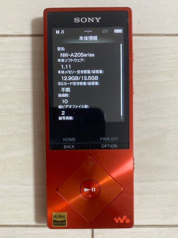 SONY walkman NW-A25 16GB 本体 初期化 microSDカード 128GB 付き Hi