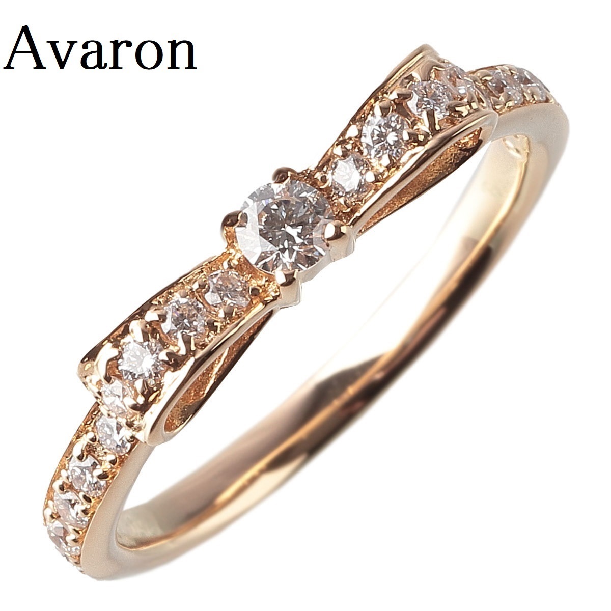 すずらん Avaron ダイアモンドリボンリング 12号 - 通販 - www