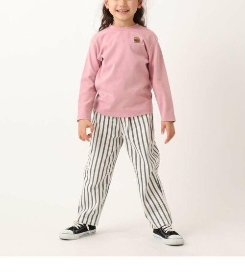  новый товар THE SHOP TK(Kids) гладкий длинный рукав тянуть over розовый (172) 15(150cm) чёрный . пятна иметь скидка товар обычная цена 1870 иен 