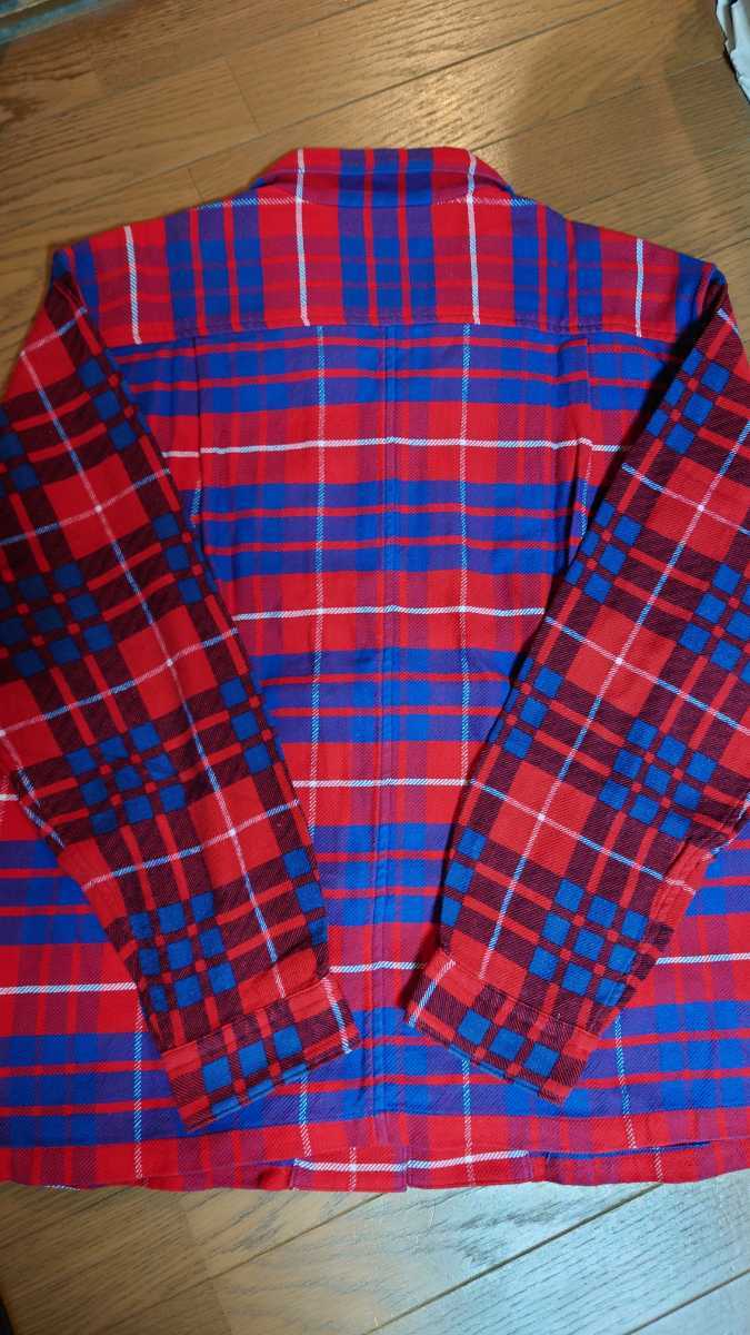 UNDERCOVER メルポ期 切り替えチェックシャツ ネルシャツ オープンカラー レッドチェック メルティングポット アンダーカバー 00AW  22AW