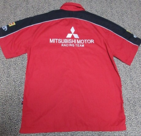 MITSUBISHI Motors Team embroidery short sleeves shirt (M)