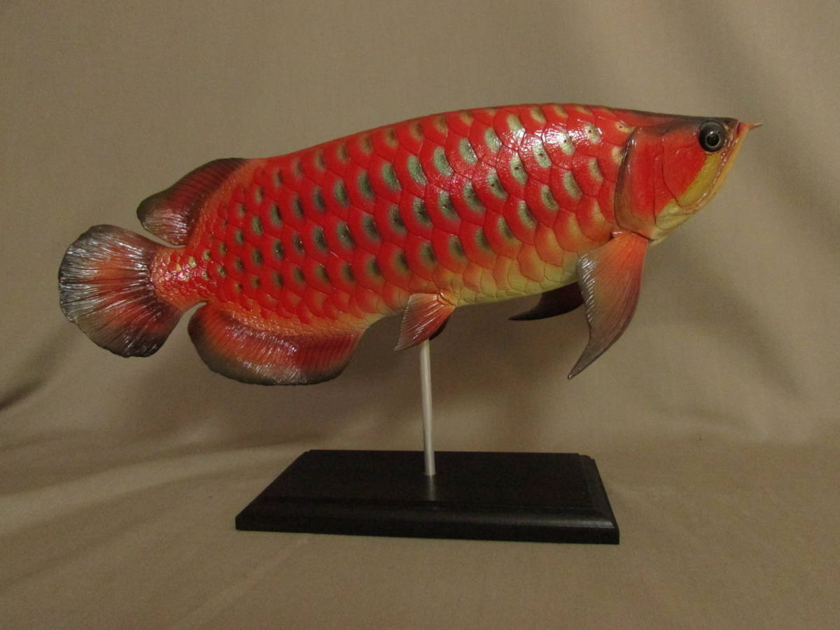 ハンドメイド　自作　40cmアロワナ　熱帯魚　フィギュア　魚模型　レプリカ 魚用品/水草 最高品質の