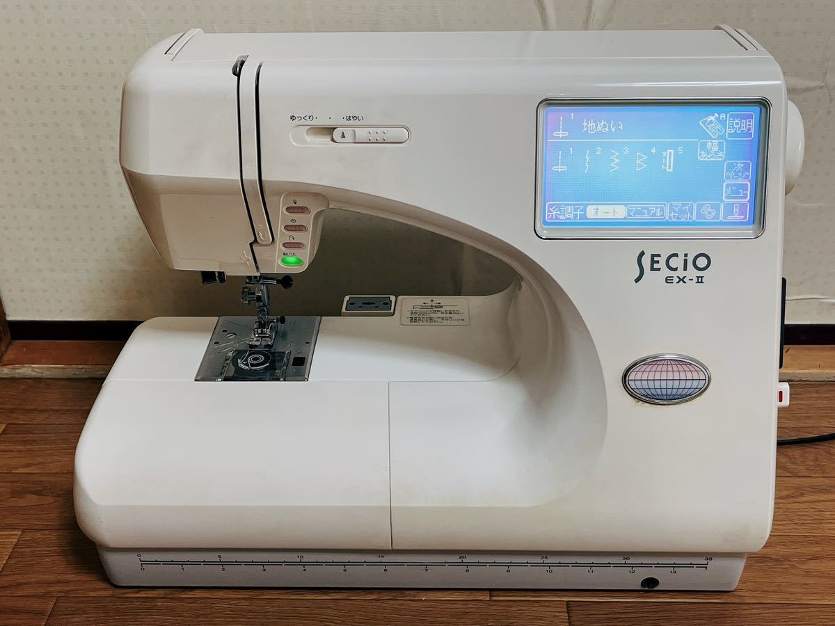 柔らかい JANOME EX コンピュータミシン SECIO JANOME EX 通電確認済み