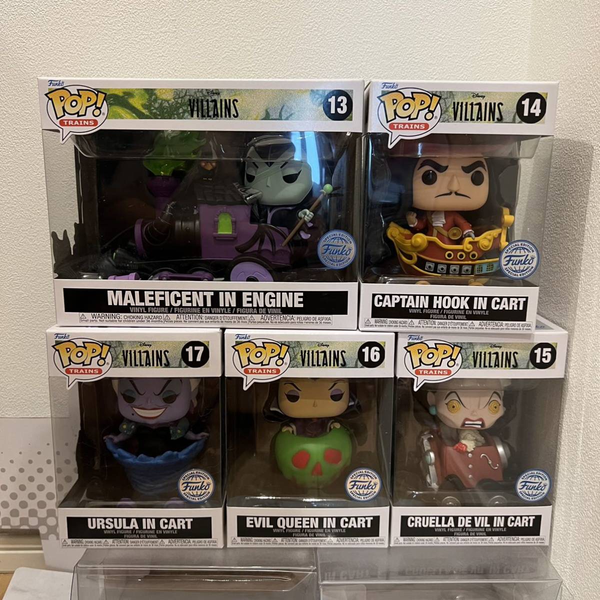 FUNKO POP ディズニー ヴィラン トレインシリーズ5セットコンプリート