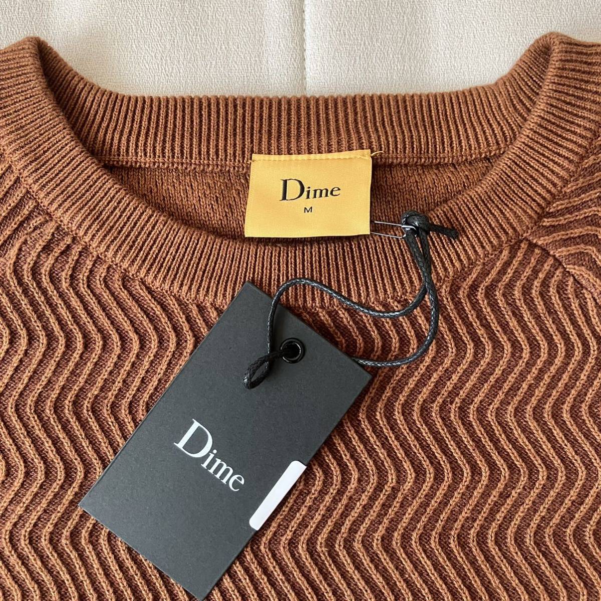 DIME WAVE CABLE KNIT SWEATER L 新品 POLAR