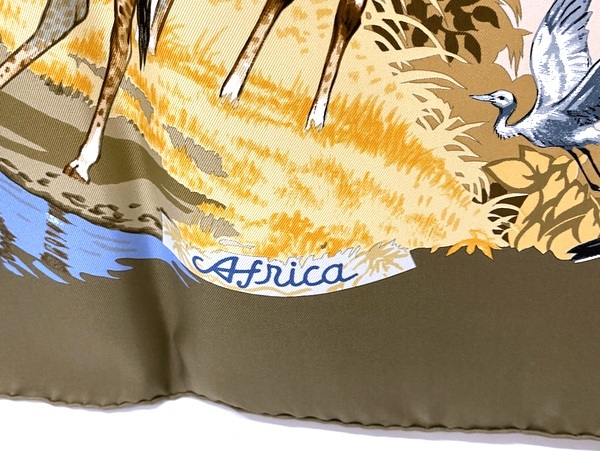 即決/未使用品】 HERMES エルメス カレ90 AFRICA アフリカ スカーフ