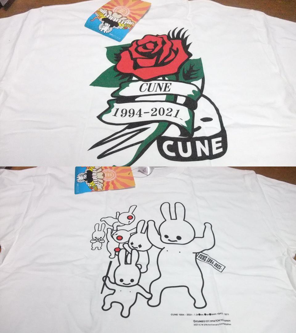 送料無料 新品  キューン うさぎ 周年記念 Tシャツ 白 XL