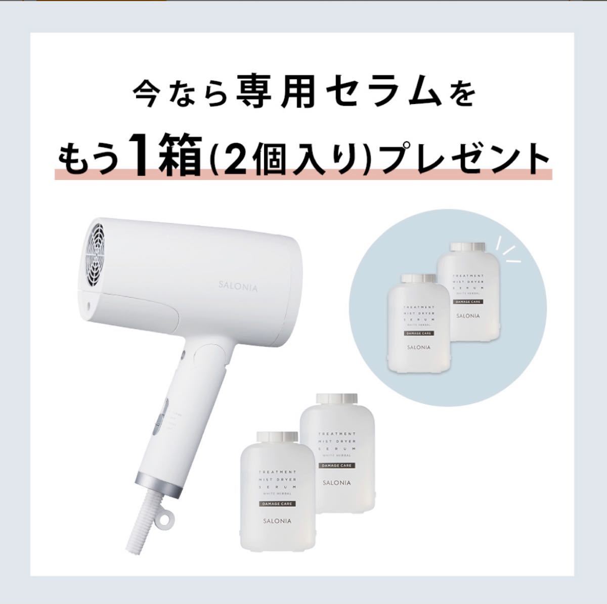 SALONIA サロニア トリートメント ミスト ドライヤー &セラムセット