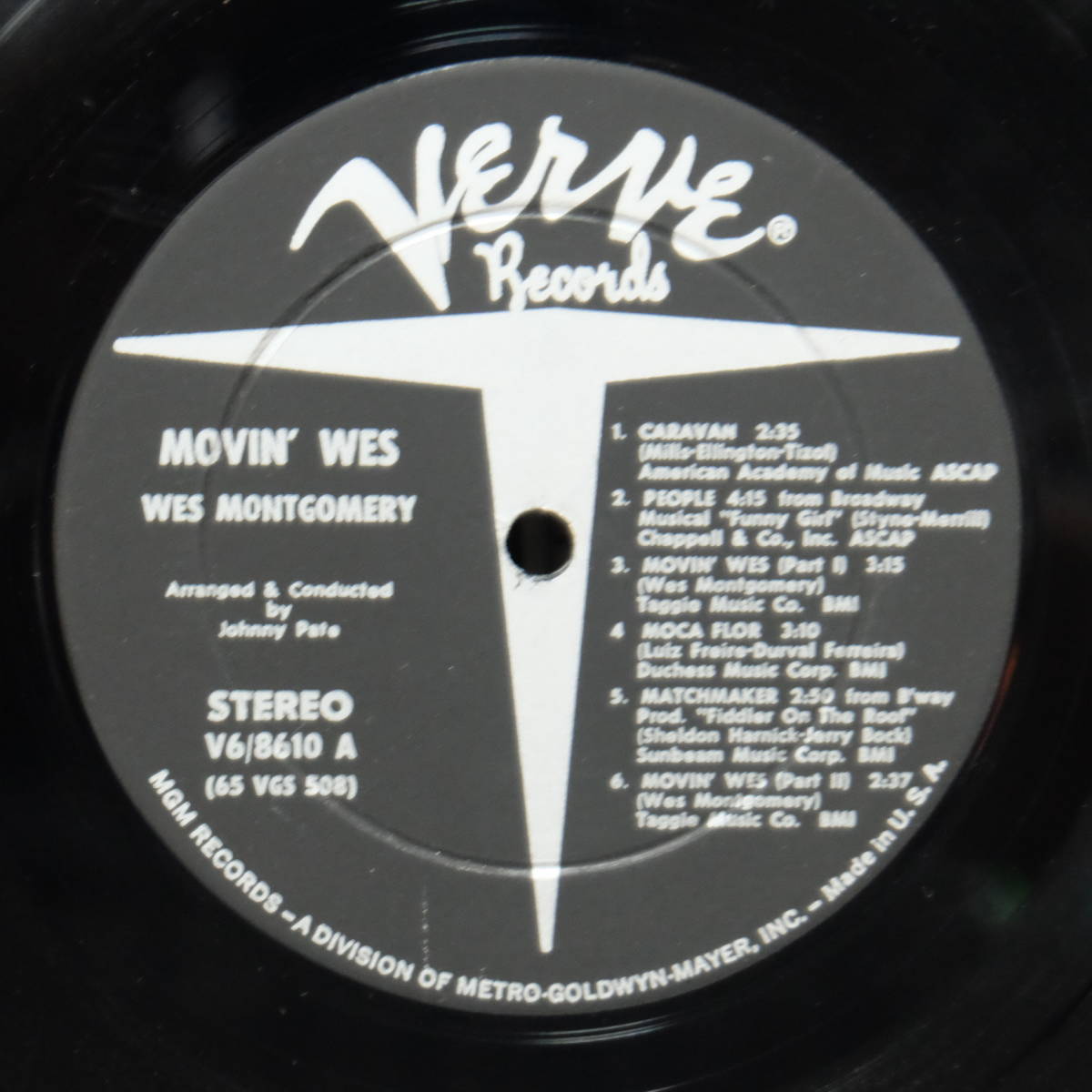Verve【 V6-8610 : Movin’ Wes 】DG / Wes Montgomeryの画像4