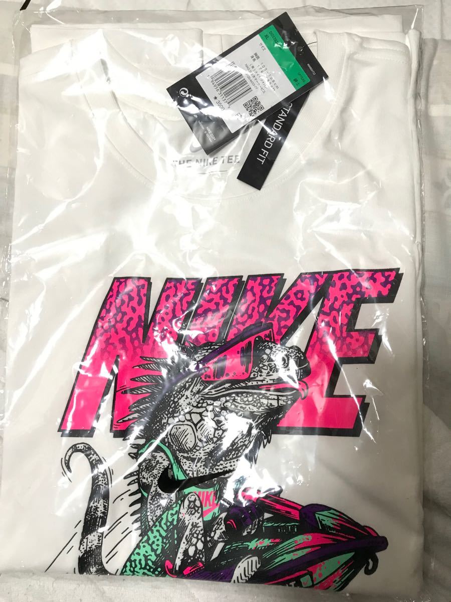 新品未使用 】NIKE ナイキ Tシャツ カメレオン×ロゴ サイズXL 新品未使用 】NIKE ナイキ Tシャツ カメレオン×ロゴ サイズXL