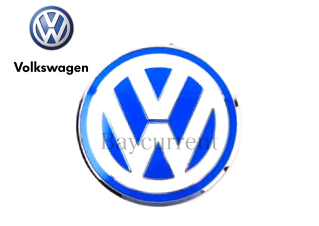【正規純正品】 フォルクスワーゲン リヤ トランク ゲート エンブレム VW New Beetle 1C0853630L39A ブルー / ホワイト_安心の正規純正品