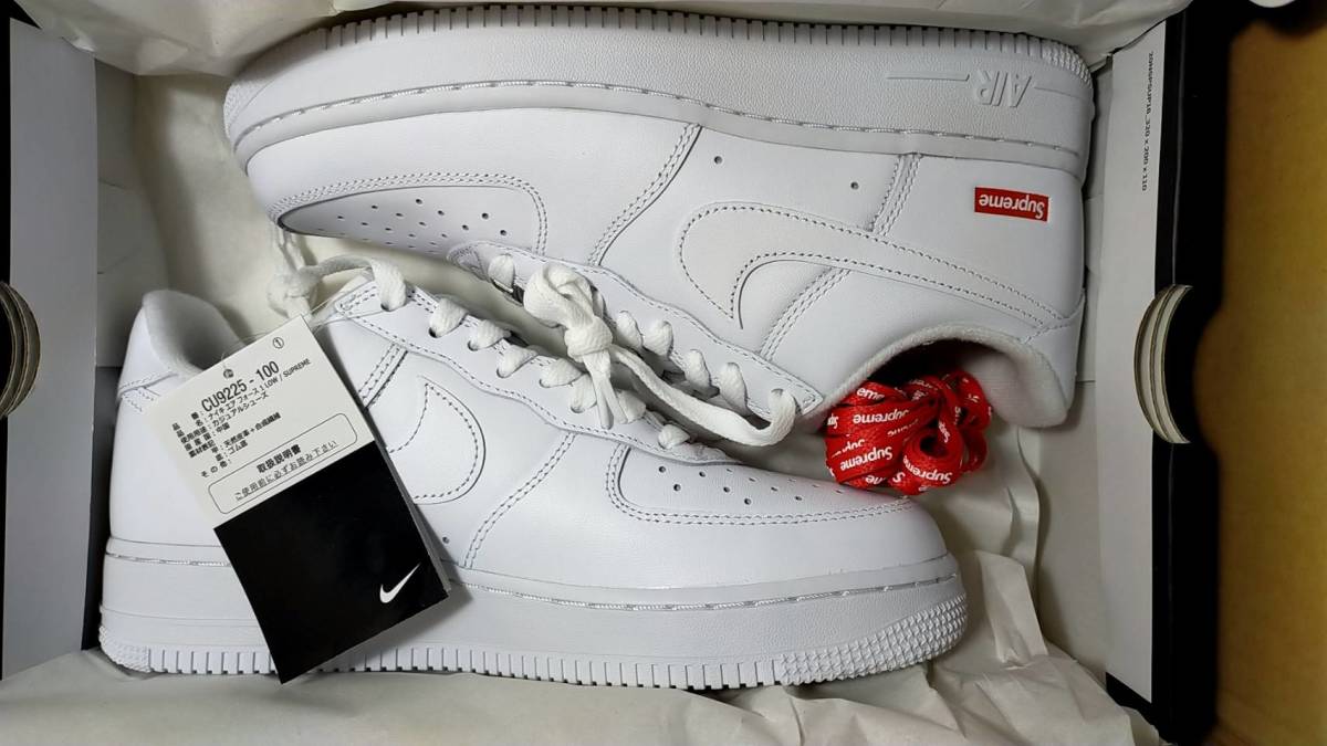 新品未使用送料込】25.5cm Supreme Nike Air Force 1 Low White