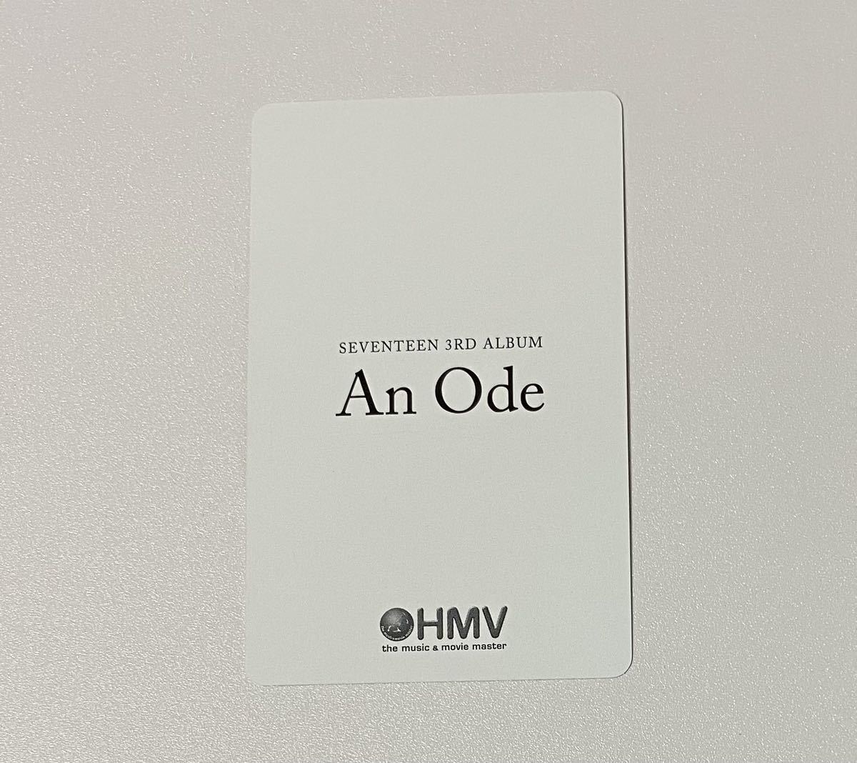 SEVENTEEN THE8 An Ode HMV 特典 トレカ ベレー帽 ディエイト ミンハオ Photocard_画像2