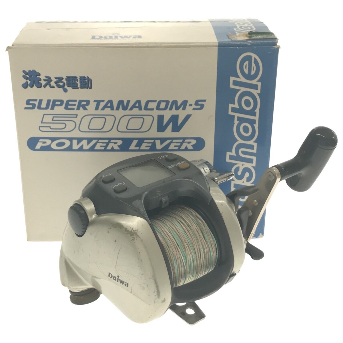 【動作確認済み】ダイワ スーパータナコン S 500W 洗える 電動リール Daiwa SUPER TANACOM-S 500W 超軽量 元箱 船釣り 海 釣り用具 Z493