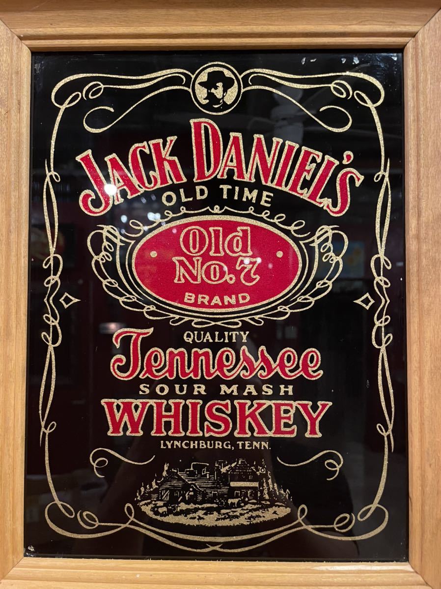Jack Daniels whiskey ジャックダニエル　パブミラー　ビンテージ　店舗什器 壁掛け _画像5