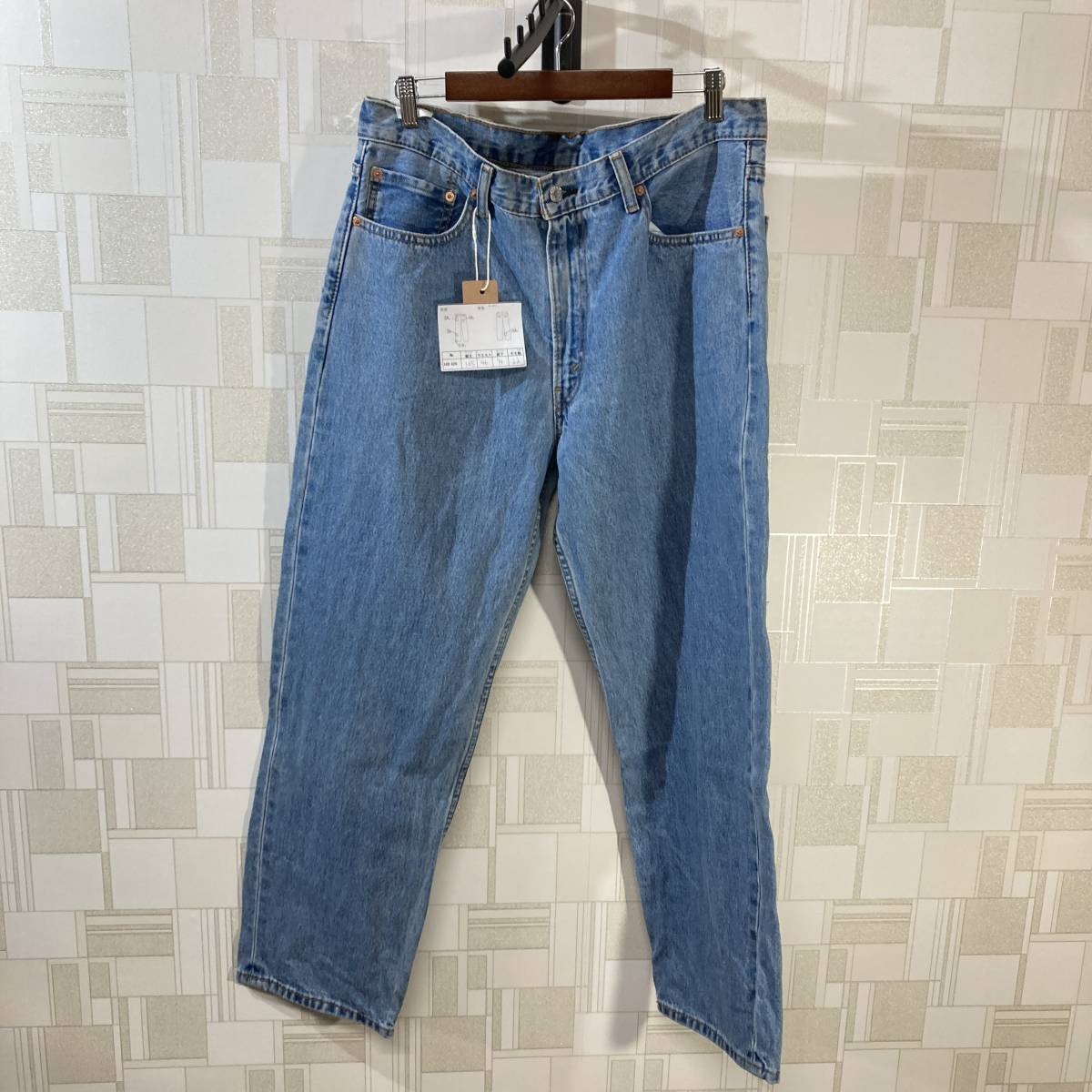 HB429【2003】LEVI'S 550 青 リラックスフィット W36 L32 刻印3757 デニム パンツ 古着 リーバイス ジーンズ ブルー【130102000022】_画像1