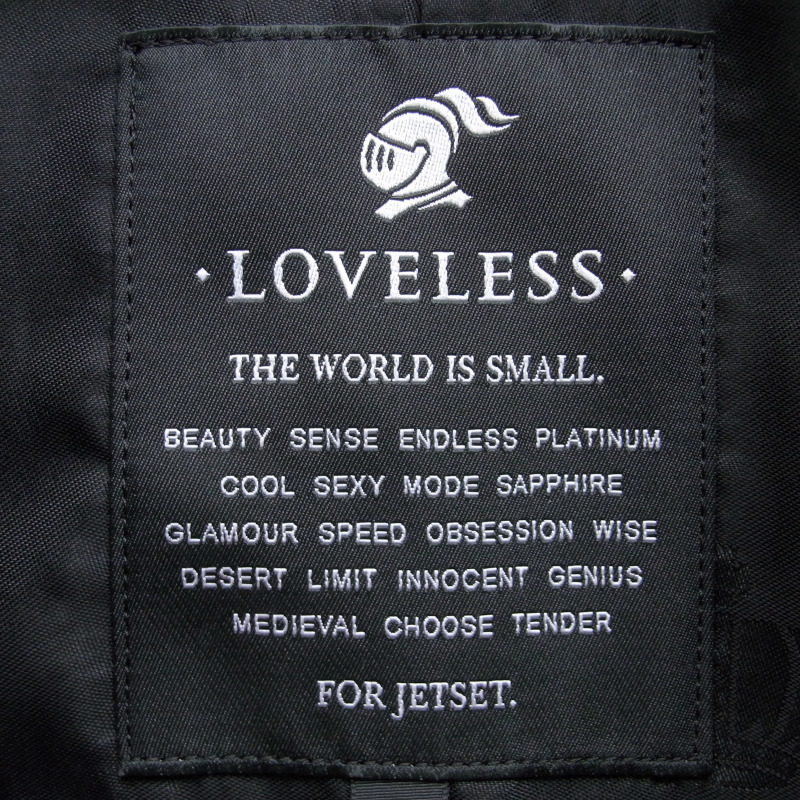 ◇◆LOVELESS（ラブレス）/男っぽくも骨太感のあるルックス！エッジの効いたラムレザーライダースジャケット【3(L)】/9.5万