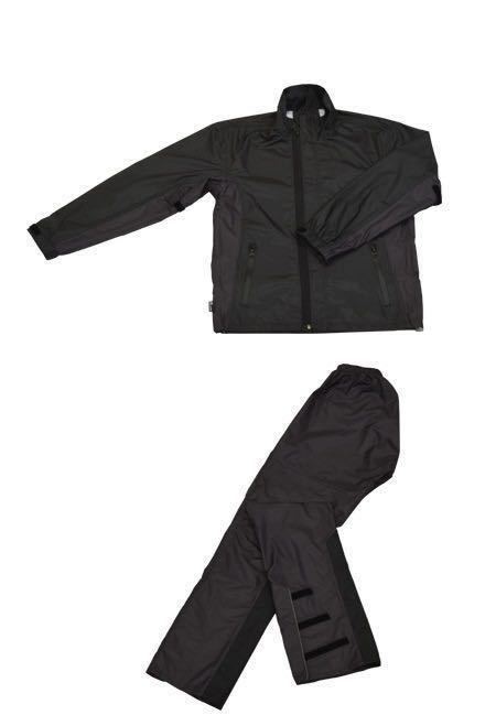 送料無料　リード工業　スリム　レイン　スーツ　ブラック　M 黒　RW-054A レインウェア 上下セット ナイロンジャケット 防寒　カッパ_画像8
