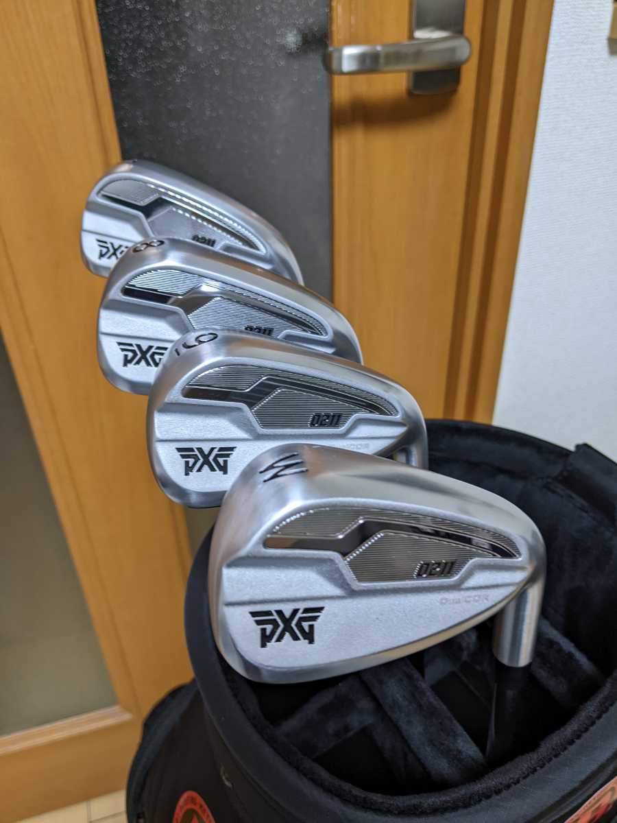 美品 ラウンド1回のみ PXG 0211 DCアイアン 7〜W 4本 ELAVATE TOUR S