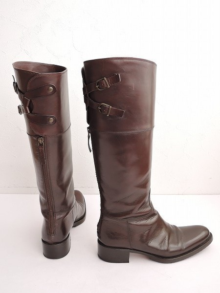 □サルトル SARTORE *ロングブーツ*37/23.5シューズ靴ダークブラウン濃