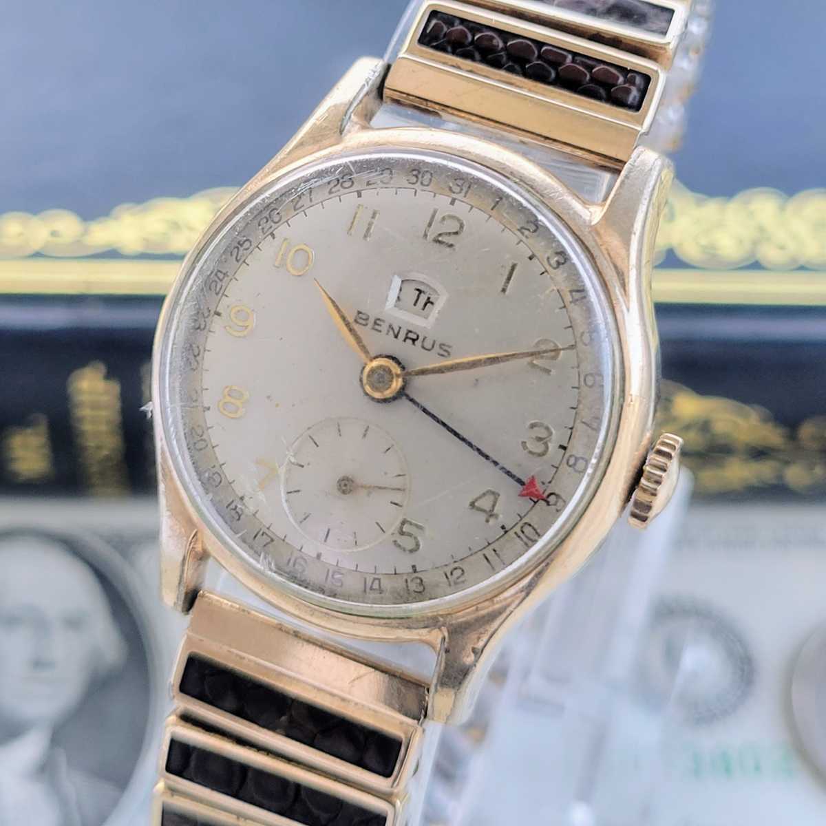 1点限り】ベンラス/BENRUS/ゴールド/アンティーク/30mm/1950's ...