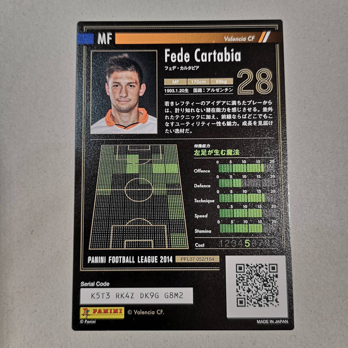 【PFL】◆●フェデ・カルタビア◆パニーニフットボールリーグ PFL07 052/154 STAR ◆PANINI FOOTBALL/サッカー/CA26_画像5