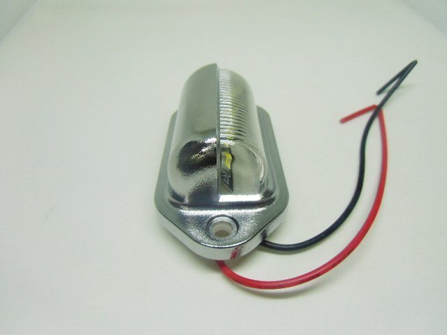 12V/24V 兼用 純白 6000K 汎用 LED マルチ ライセンスランプ メッキ/ライセンス灯 ナンバー灯 作業灯 路肩灯 バックランプ 白/ホワイト G_画像4