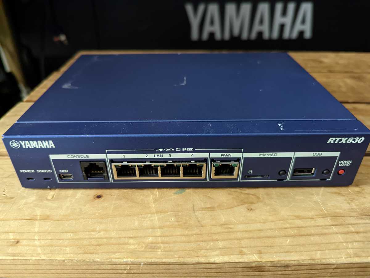 最新発見 ヤマハ ギガアクセスVPNルーターRTX830 1台 ds-2141528