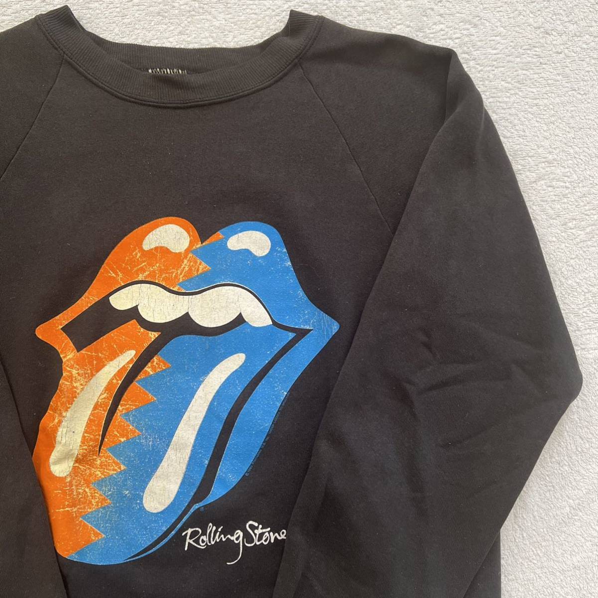 80s ROLLING STONES ローリングストーンズ THE NORTH AMERICAN TOUR 1989 バンド S M ヴィンテージ スウェットトレーナー 80年代 バンT_画像2