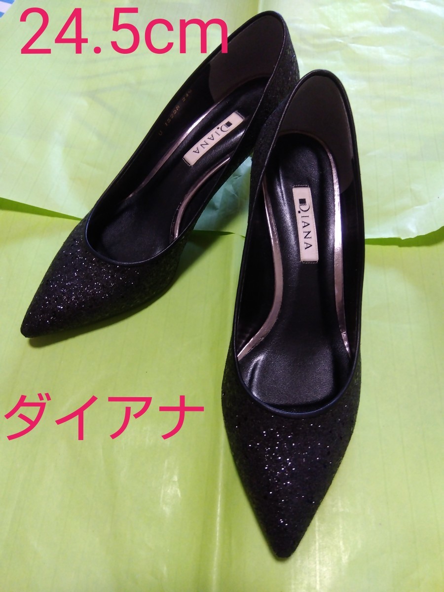 ⑥-3 【美品】DIANA ヒールパンプス 24 5cm ヒール5cm Yahoo!フリマ（旧）-