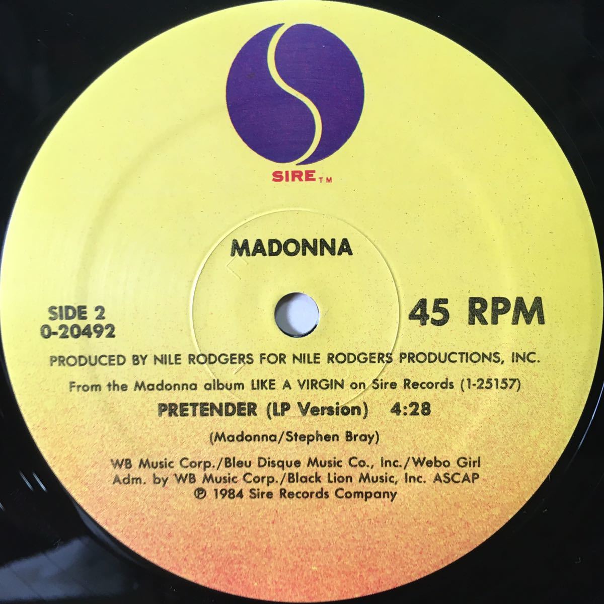 12' US盤　MADONNA / PAPA DON'T PREACH_画像4