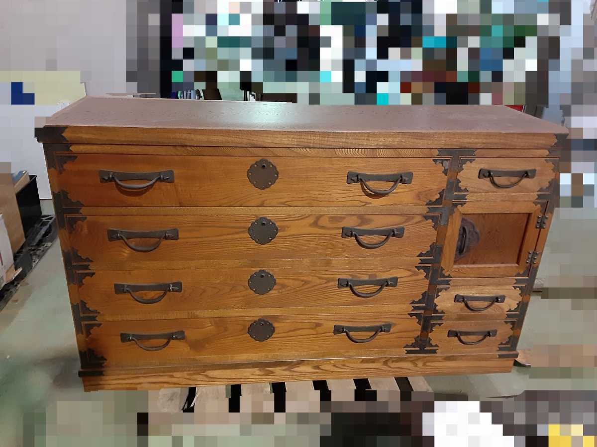 上品な 奥2F 手渡し限定 Not ship 時代物 時代箪笥 舟箪笥 船箪笥 古鉄