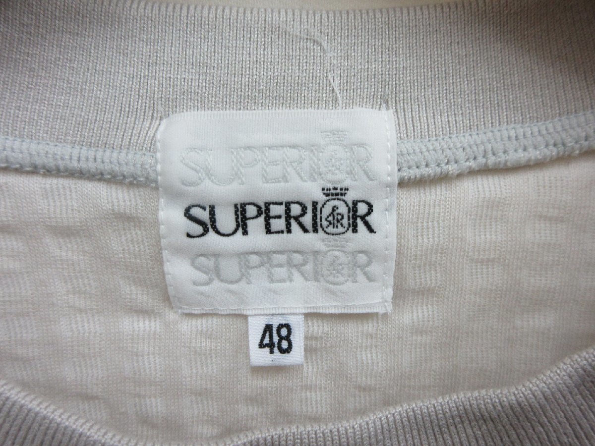 SUPERIOR スペリオール Tシャツ　サイズ48_画像3