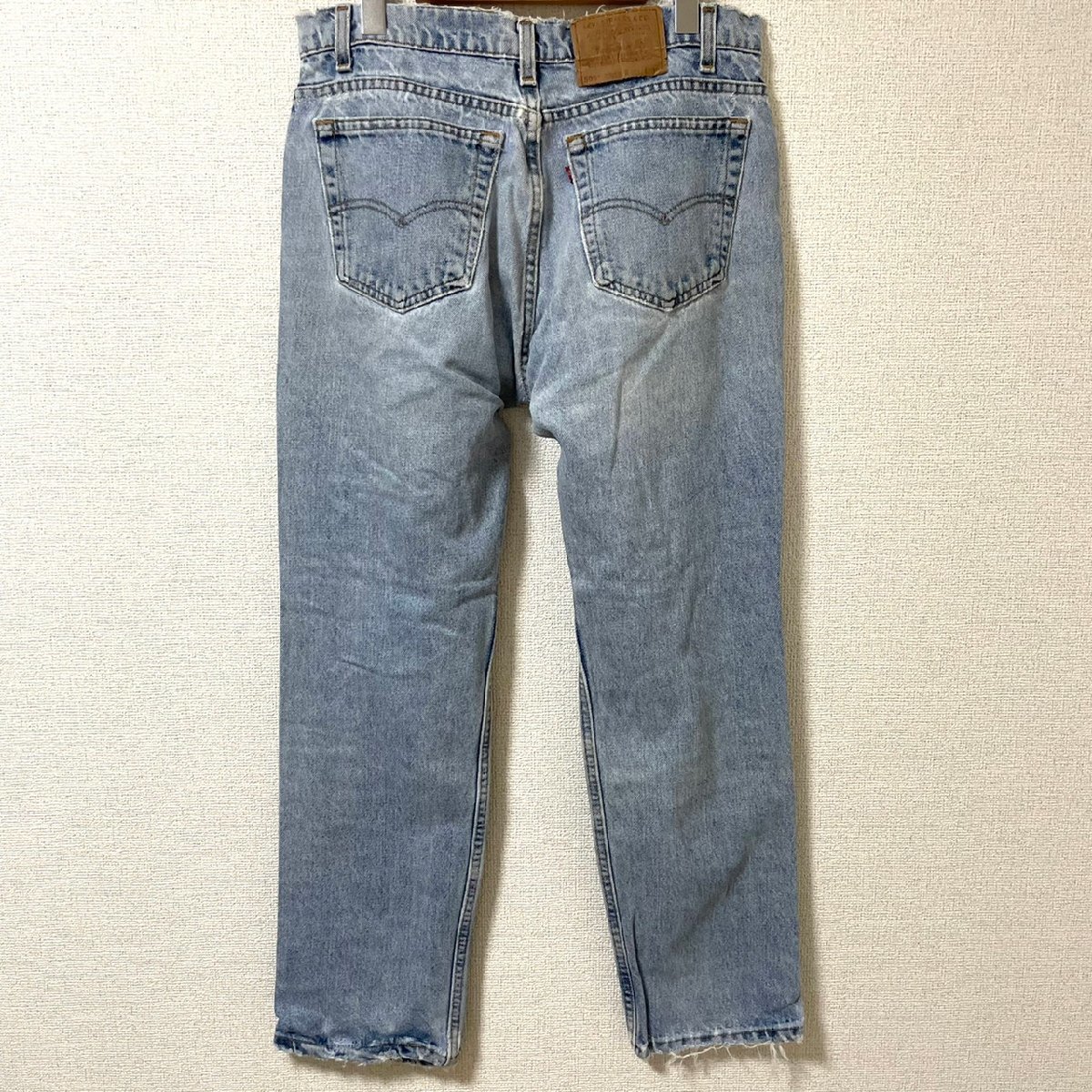 (^w^)b リーバイス 80s 90s ヴィンテージ 505 クラッシュ デニム ジーンズ パンツ Levi’s REGULAR FIT 脇割り ジッパーフライ 赤タブ W33_画像2