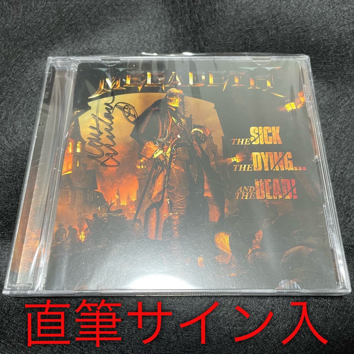 直筆サイン 最新アルバム Megadeth メガデス CD デイヴ・ムステイン