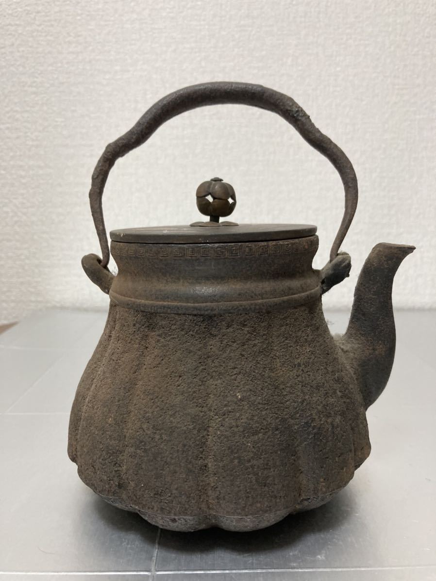 龍文堂 煎茶道具 鉄瓶 周法院13回忌　骨董品　アンティーク　レア_画像1