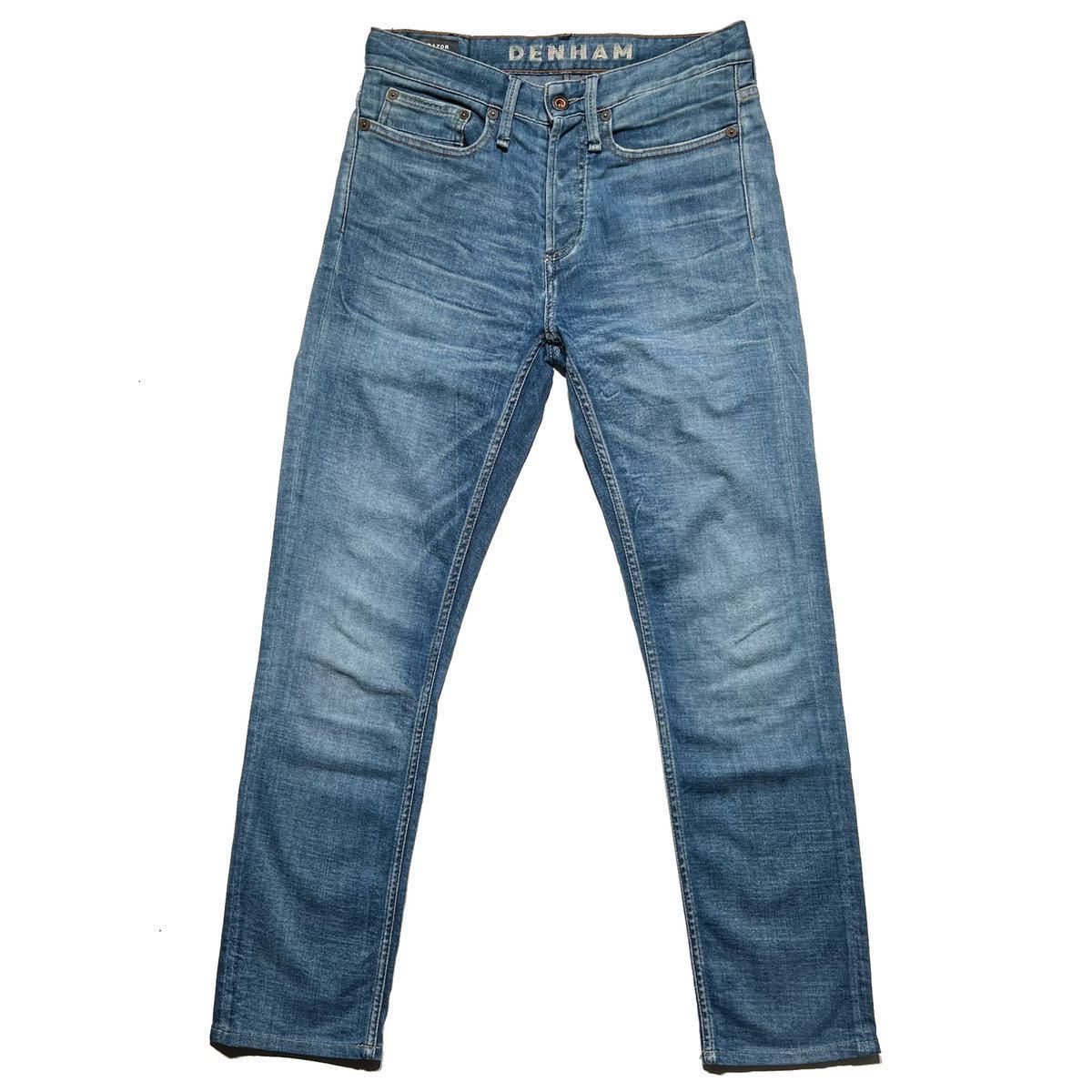 DENHAM 定価 39,400円 RAZOR SLIM FIT LHEI Candiani社製 ストレッチ