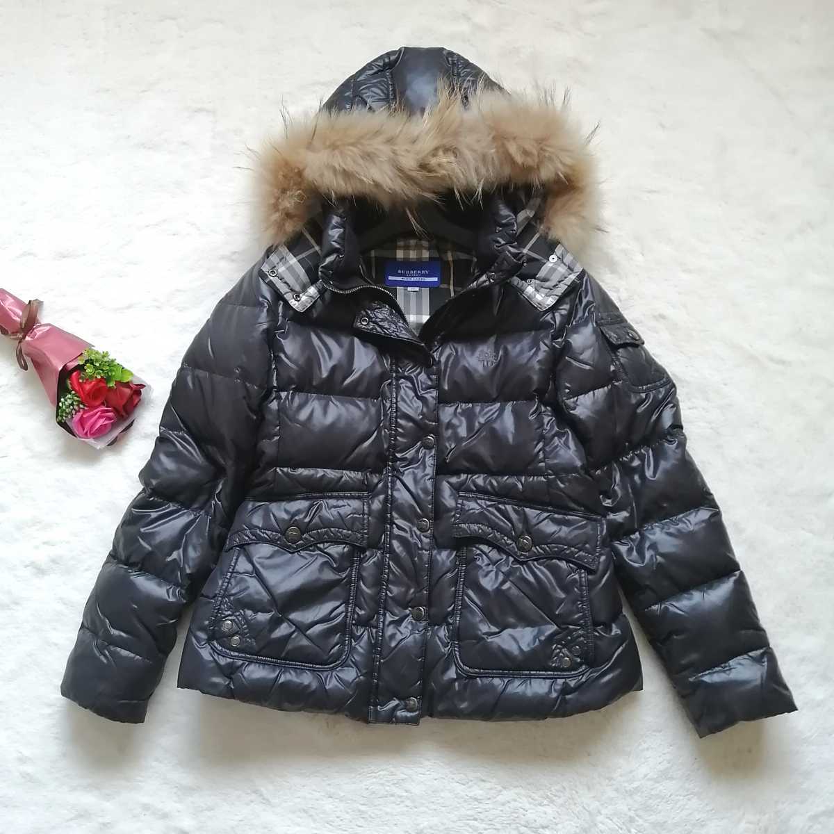 バーバリーブルーレーベル ダウンジャケット サイズM バーバリーブルーレーベル BURBERRY ダウンジャケット 白
