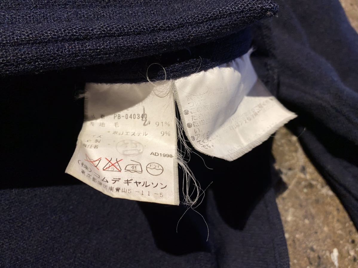 COMME des GARCONS HOMME PLUS 98AW アウトシーム デザイン ウール