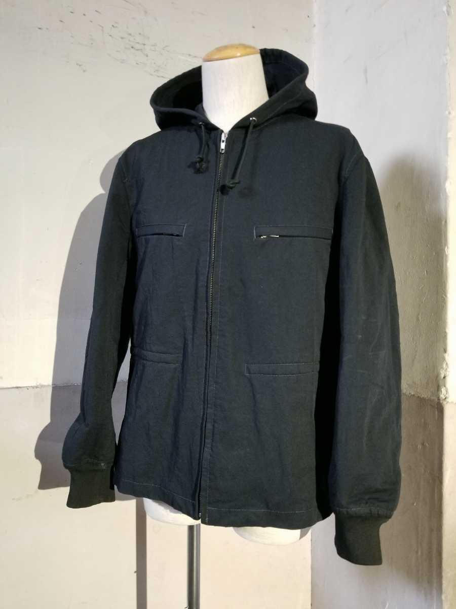 COMME des GARCONS HOMME AD1999 リブライナーフーデッドブルゾン 90s