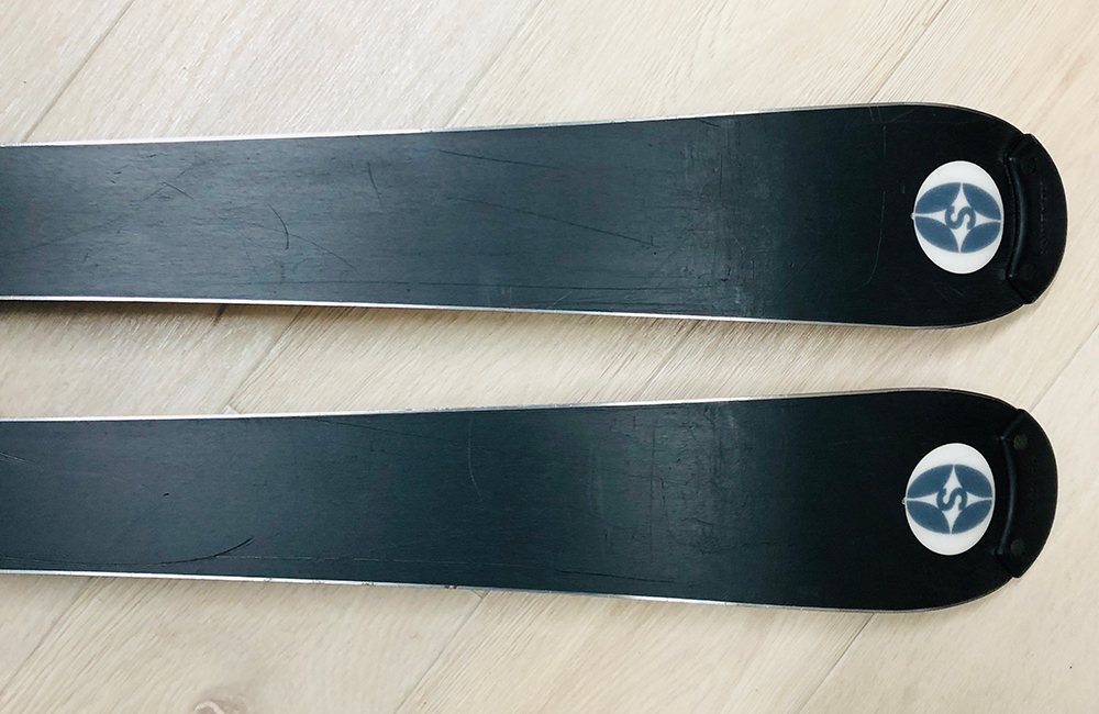 【中古板】OGASAKA オガサカ ジュニアスキー板 + ビンディングセット 110cm 子供用スキー J-38_画像7