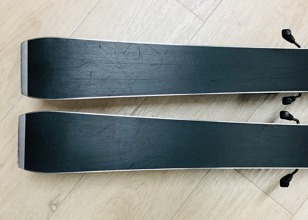 【中古板】OGASAKA オガサカ ジュニアスキー板 + ビンディングセット 110cm 子供用スキー J-38_画像9