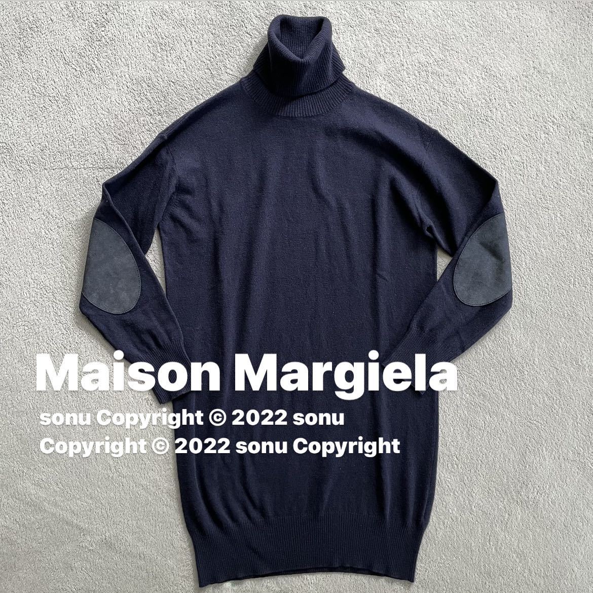Maison Margiela メゾン マルジェラ】エルボーパッチ タートルネック