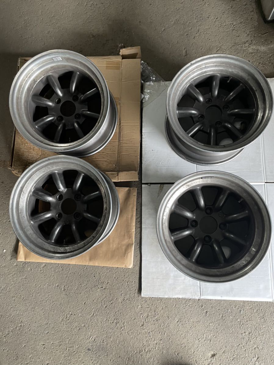 ワタナベ ホイール 旧車サイズ? 15インチ オフセット不明 4本セット
