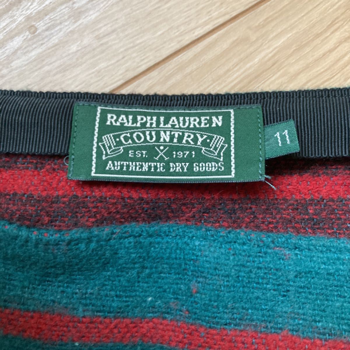 秋冬　RALPH LAUREN ラルフローレン　ネイティブ 巻きスカート　古着　レア　カントリー　country 11号