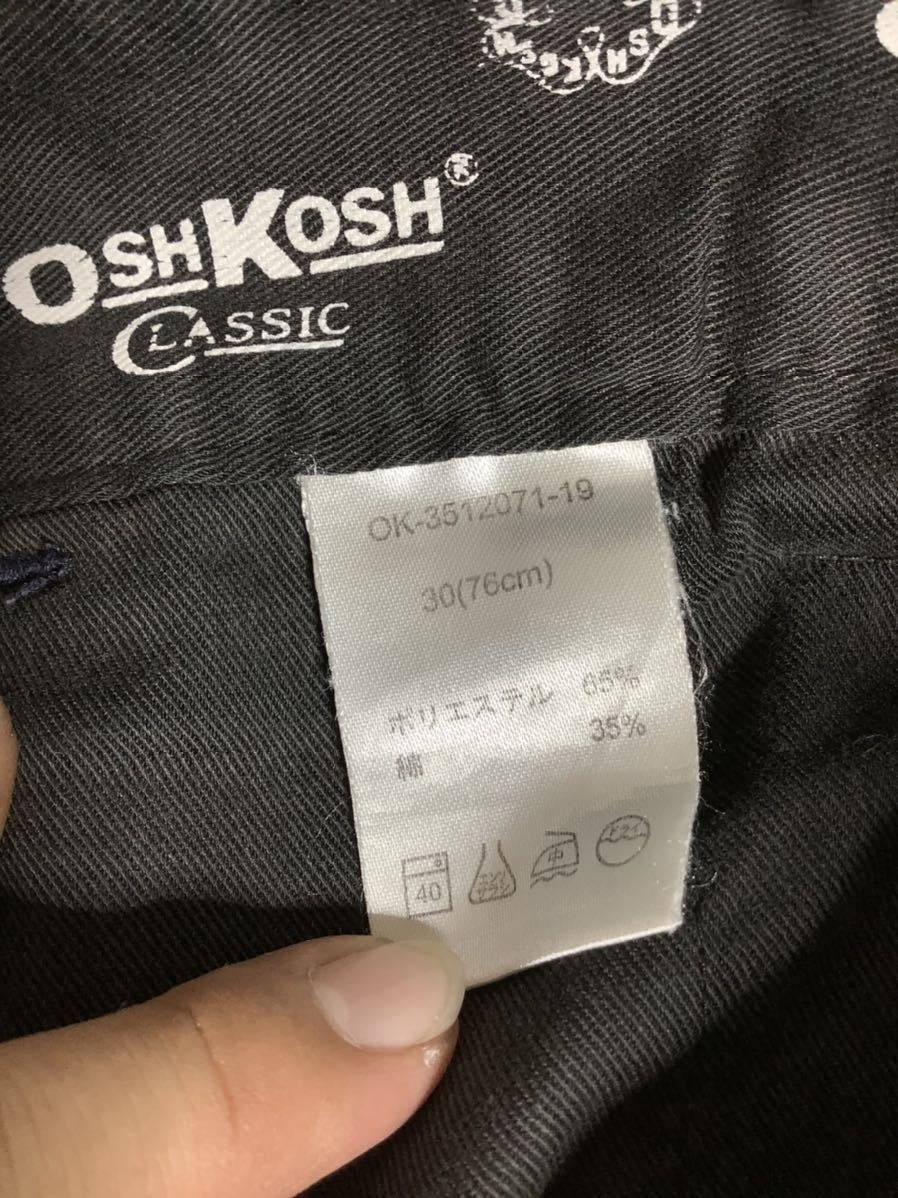 K-939 OSHKOSH Oshkosh укороченные брюки 7 минут длина брюки W30 темно-синий 