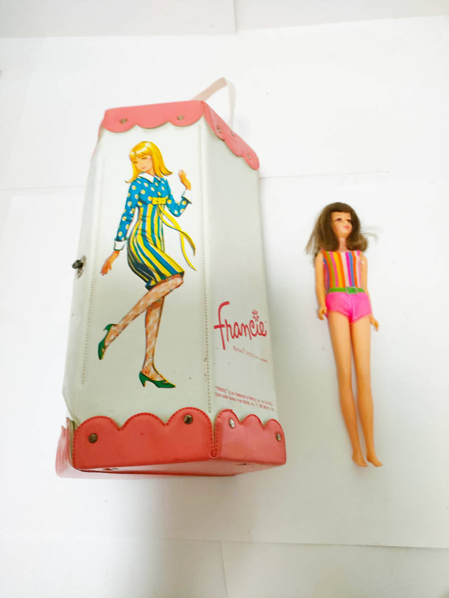 ★激レア★　ビンデージ　1966年　バービー人形　フランシー マテル社　キャリーケース付き　日本製　barbie francie Mattel