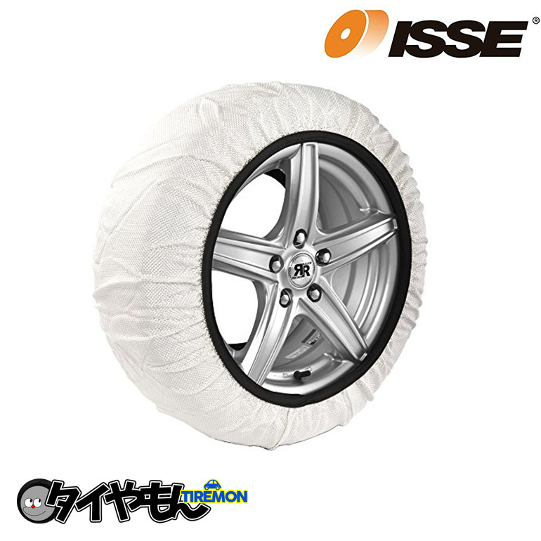 イッセ スノーソックス 布製 タイヤチェーン SIZE 62 スーパー 耐久性 ISSE 205/60R15 サイズ対応 チェーン規制対応 非金属 簡単取付
