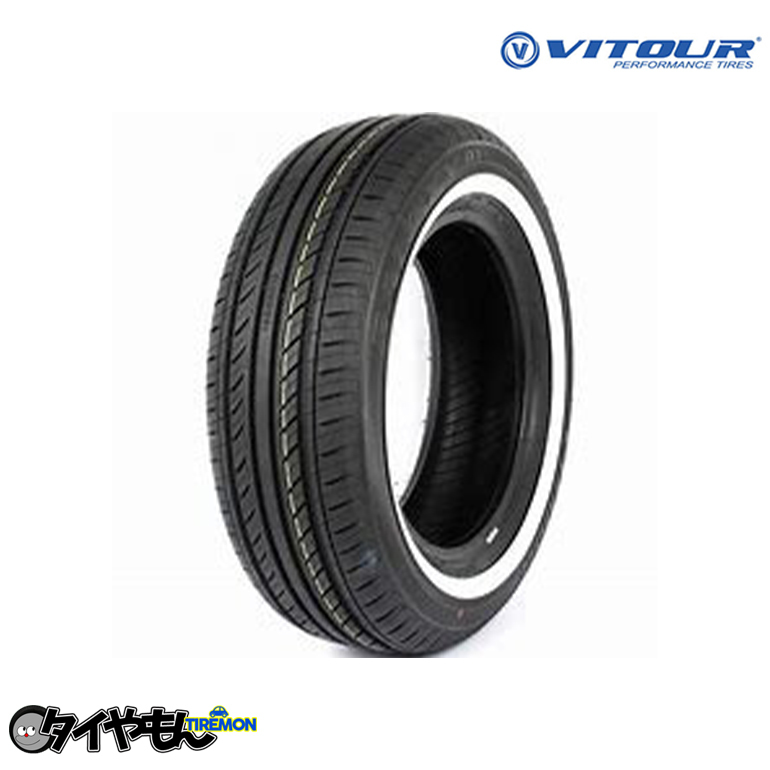 ヴィツァー ギャラクシーR1 WSW 205/70R15 96H 15インチ 4本セット ホワイトリボン GALAXY R1 WSW VITOUR サマータイヤ_画像1