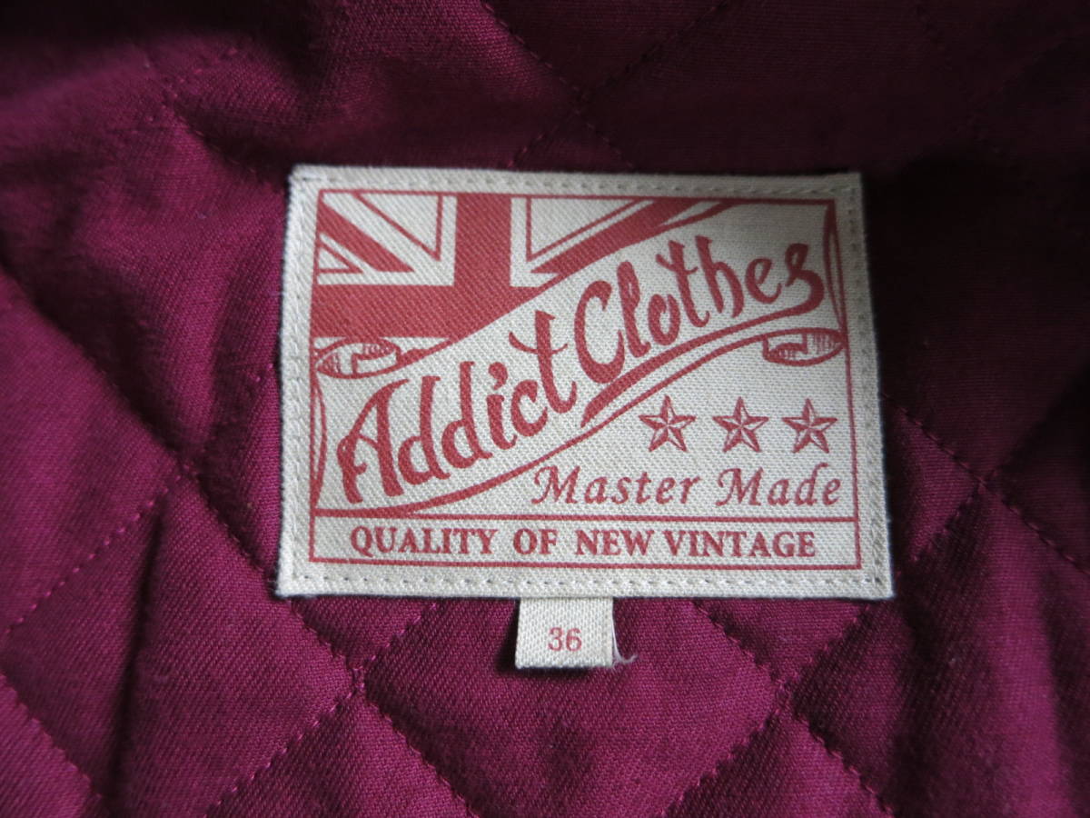 ☆ADDICT CLOTHES アディクトクローズ AD-01 CENTER-ZIP JACKET ☆ADDICT CLOTHES アディクトクローズ AD-01 CENTER-ZIP JACKET